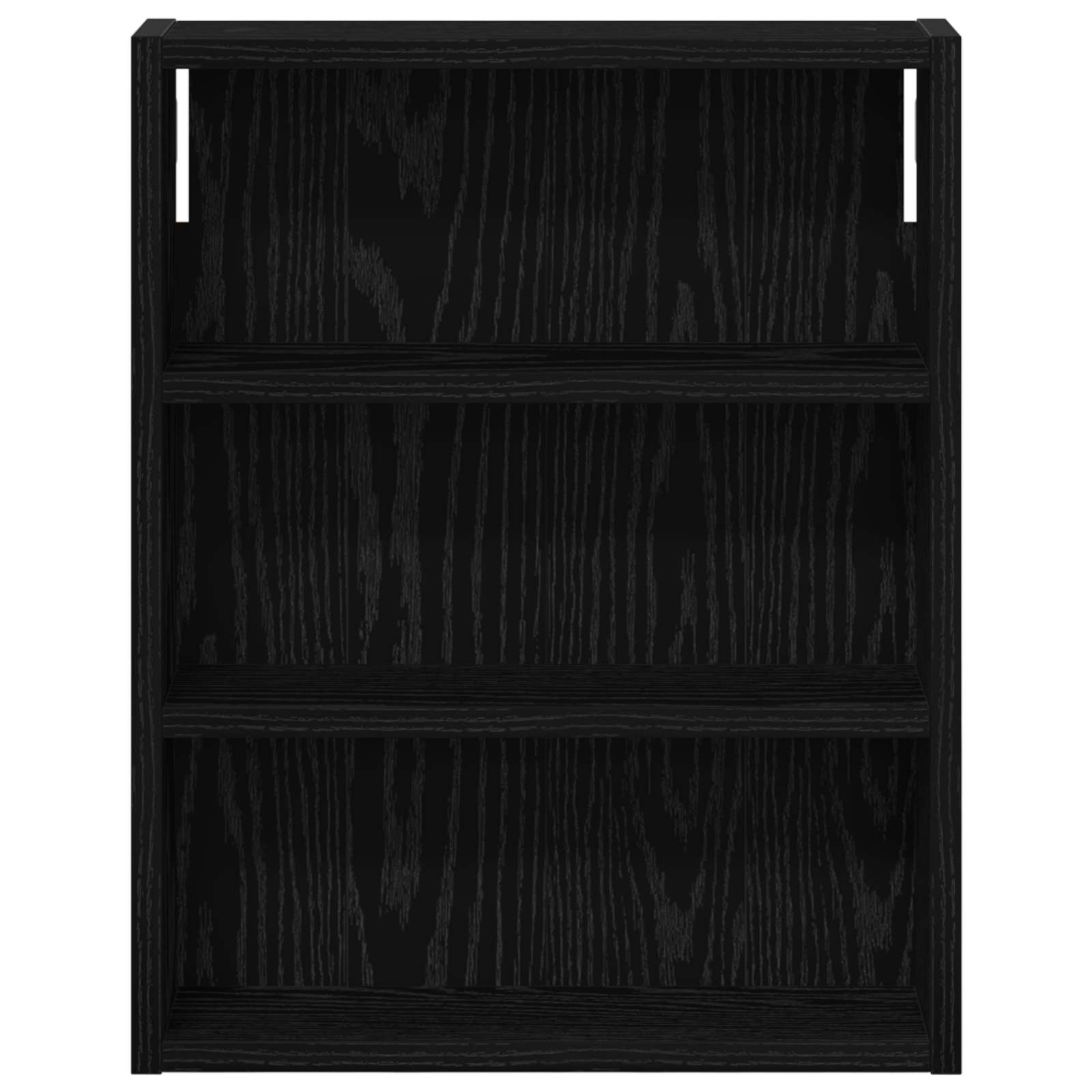 Badeværelsesvægskab Sort Eg 40 x 10 x 50 cm Konstrueret træ