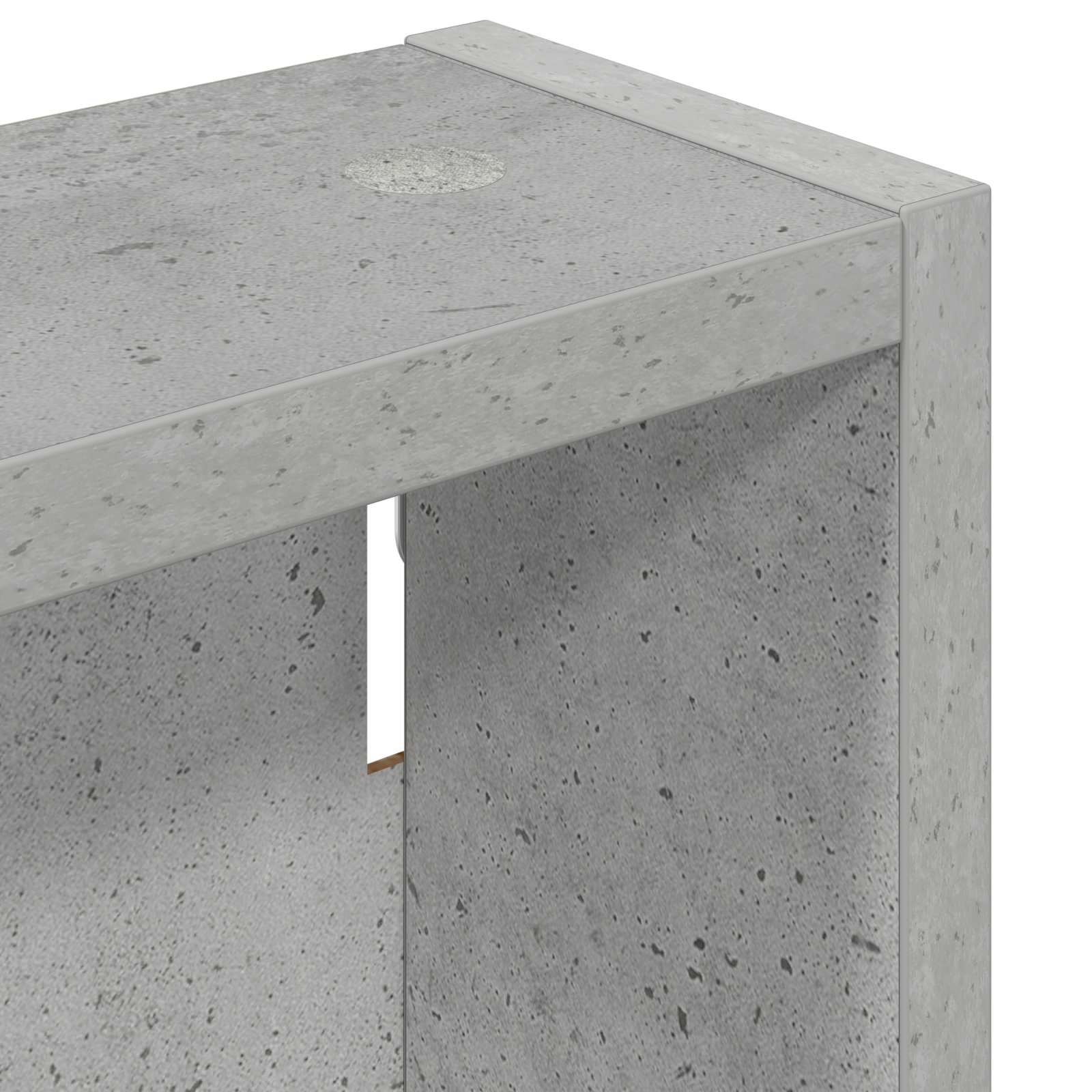 Badeværelsesvægskab BetonGrå 40 x 10 x 50 cm Konstrueret træ