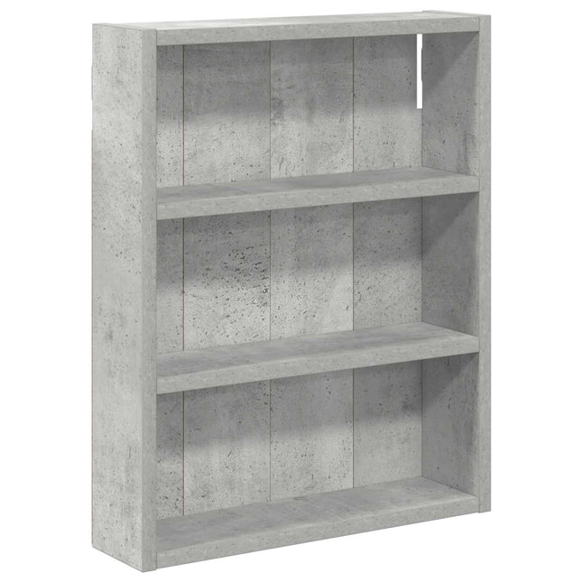 Badeværelsesvægskab BetonGrå 40 x 10 x 50 cm Konstrueret træ