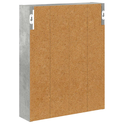 Badeværelsesvægskab BetonGrå 40 x 10 x 50 cm Konstrueret træ