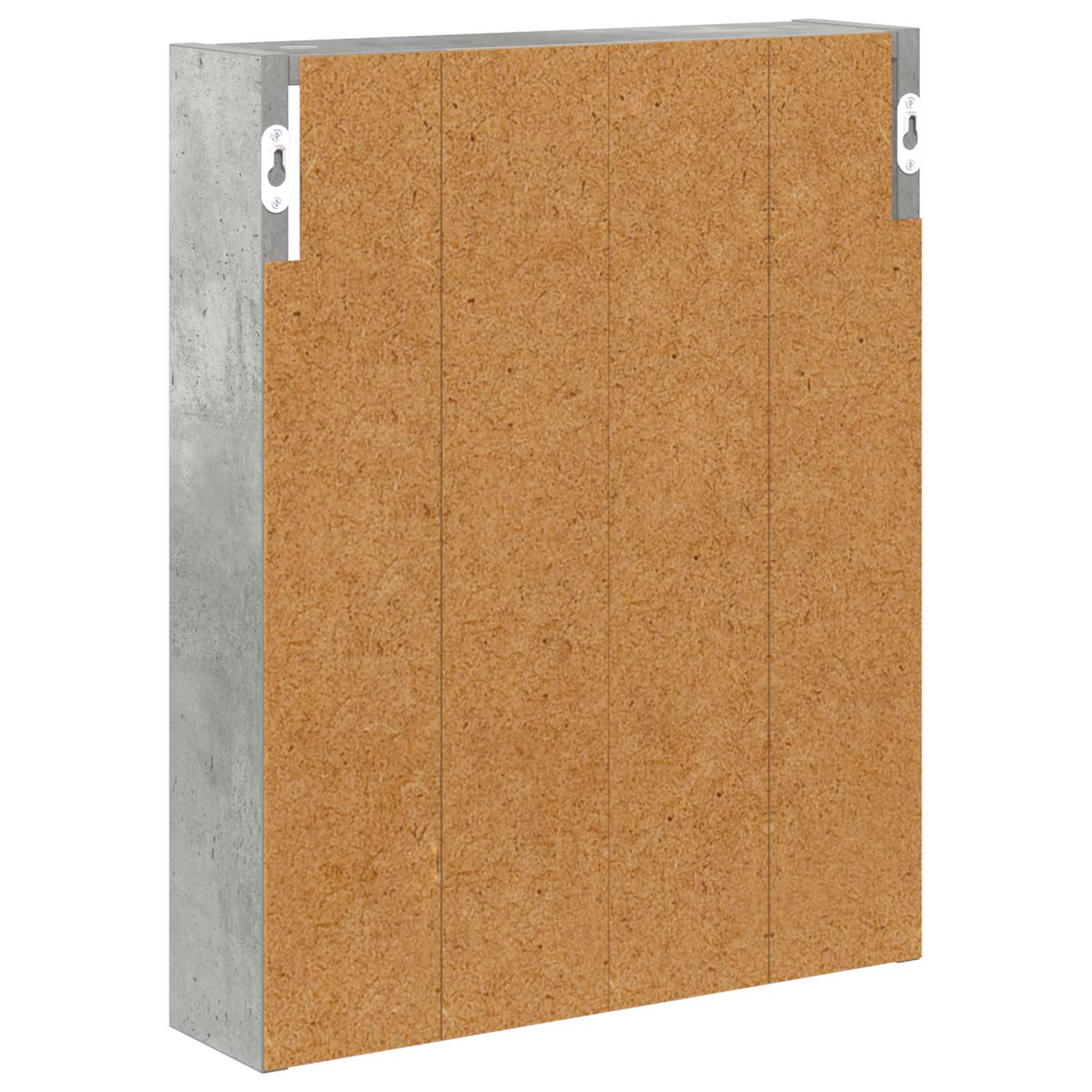 Badeværelsesvægskab BetonGrå 40 x 10 x 50 cm Konstrueret træ