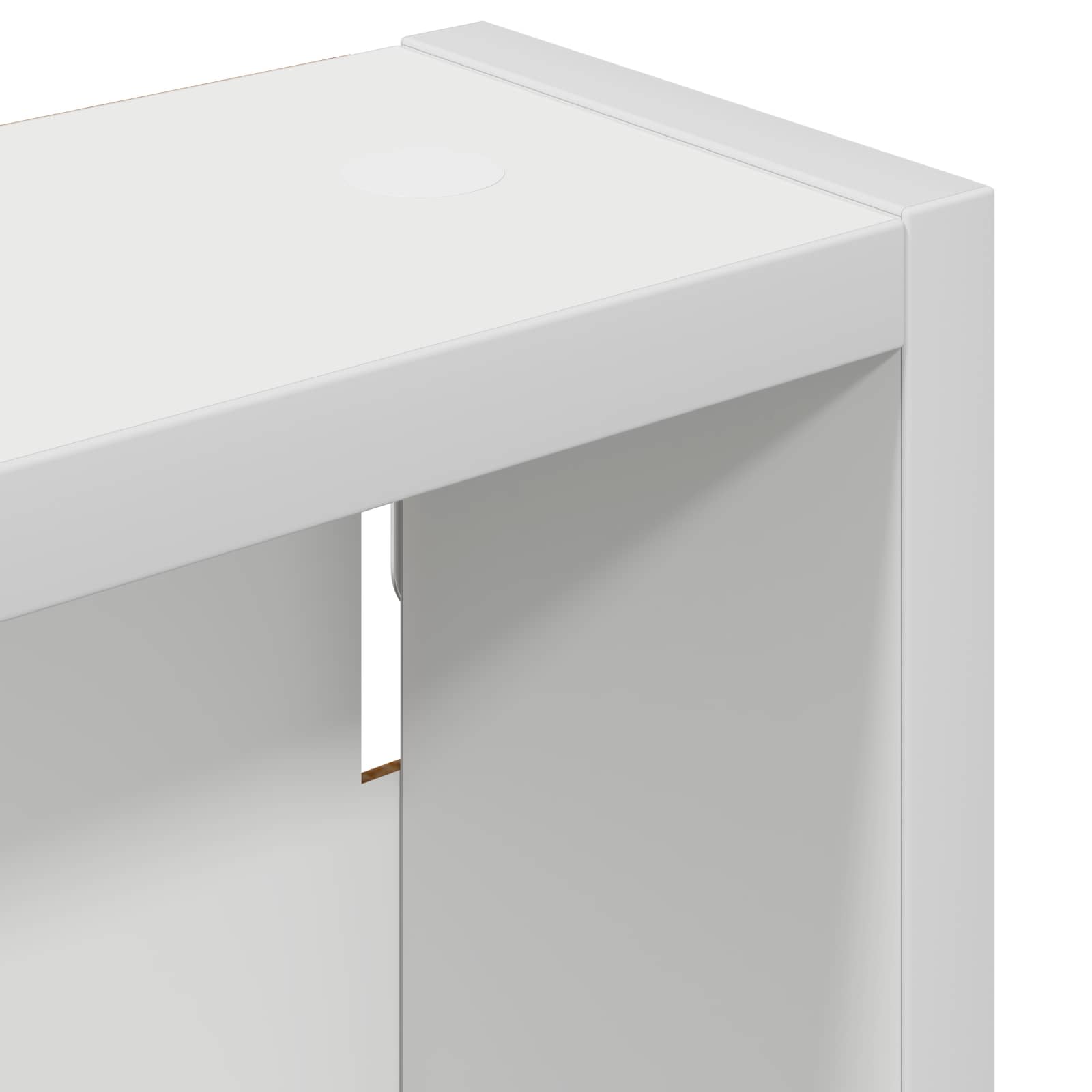 Badeværelsesvægskab Hvid 40 x 10 x 60,5 cm Konstrueret træ