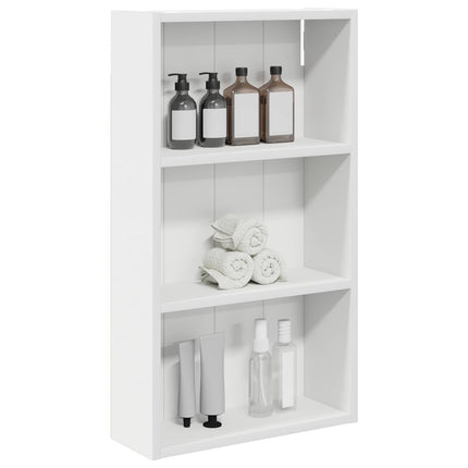 Badeværelsesvægskab Hvid 40 x 14 x 70 cm Konstrueret træ
