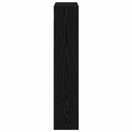 Badeværelsesvægskab Sort Eg 40 x 14 x 70 cm Konstrueret træ