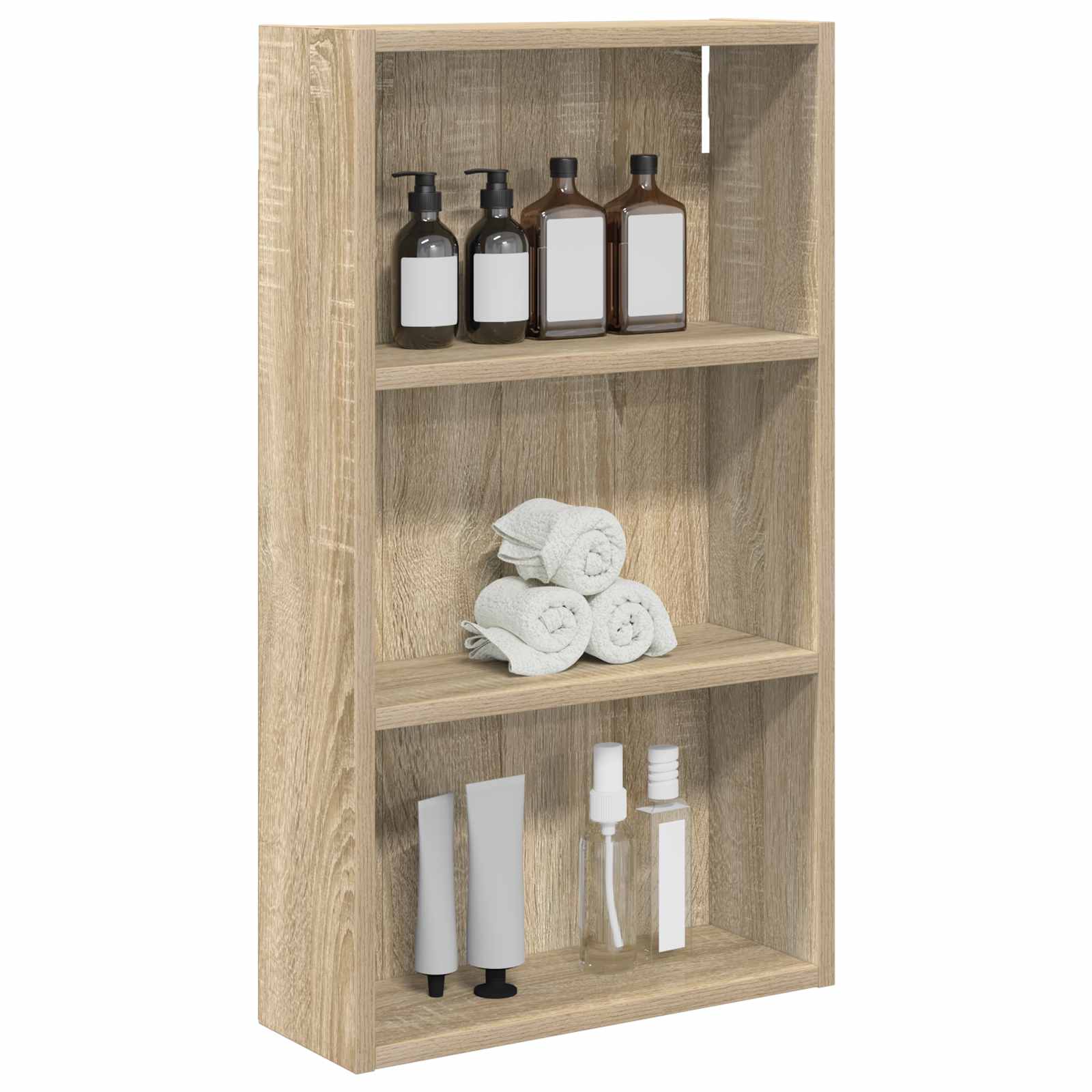 Badeværelsesvægskab Sonoma eg 40 x 14 x 70 cm Konstrueret træ