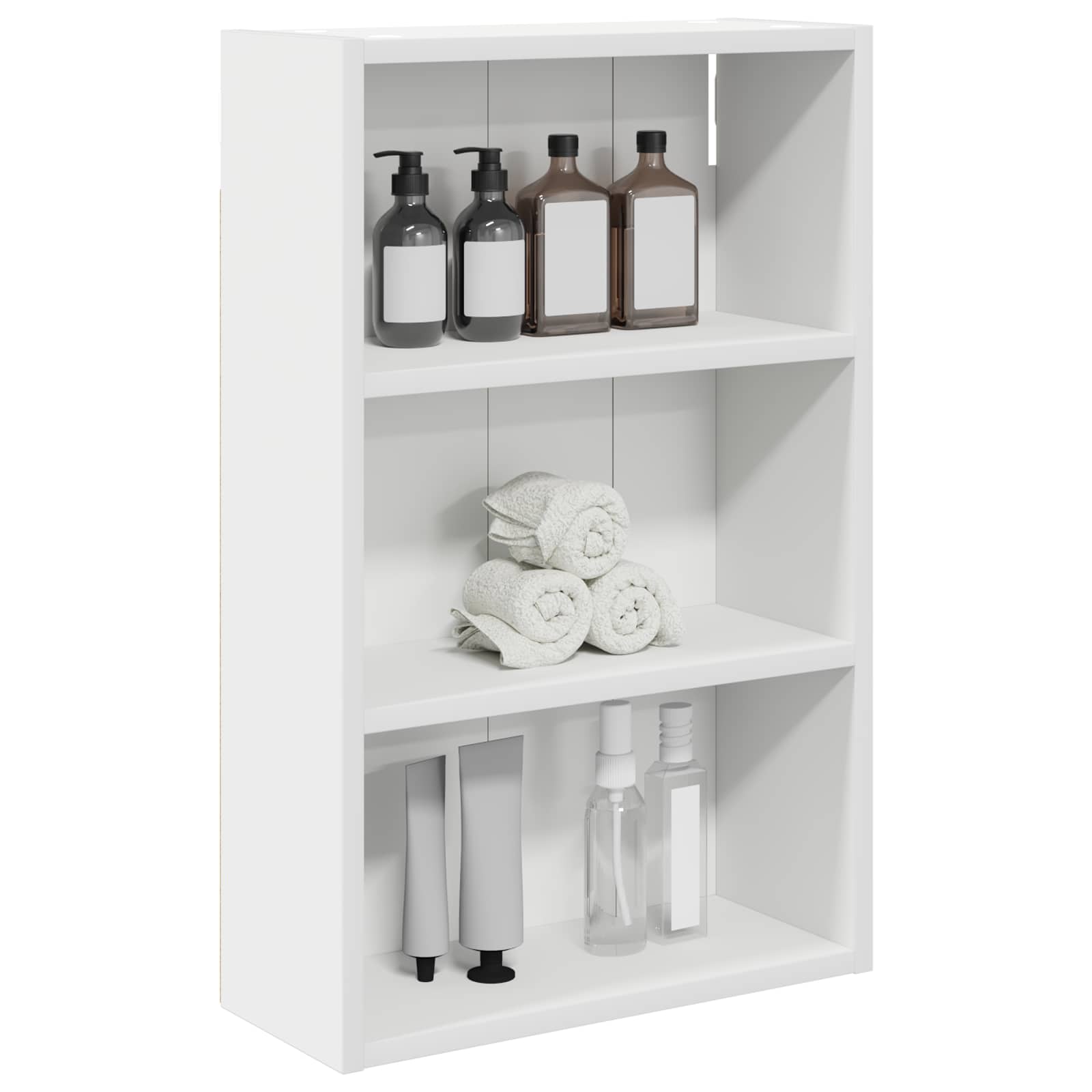 Badeværelsesvægskab Hvid 40 x 16 x 62,5 cm Konstrueret træ