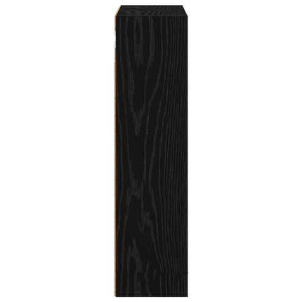 Badeværelsesvægskab Sort Eg 40 x 16 x 62,5 cm Konstrueret træ