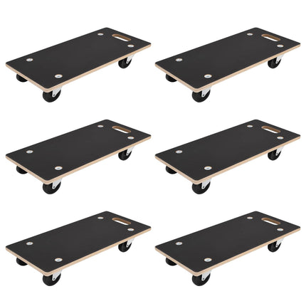 Transport Trolley 6 pcs Grå Krydsfinér