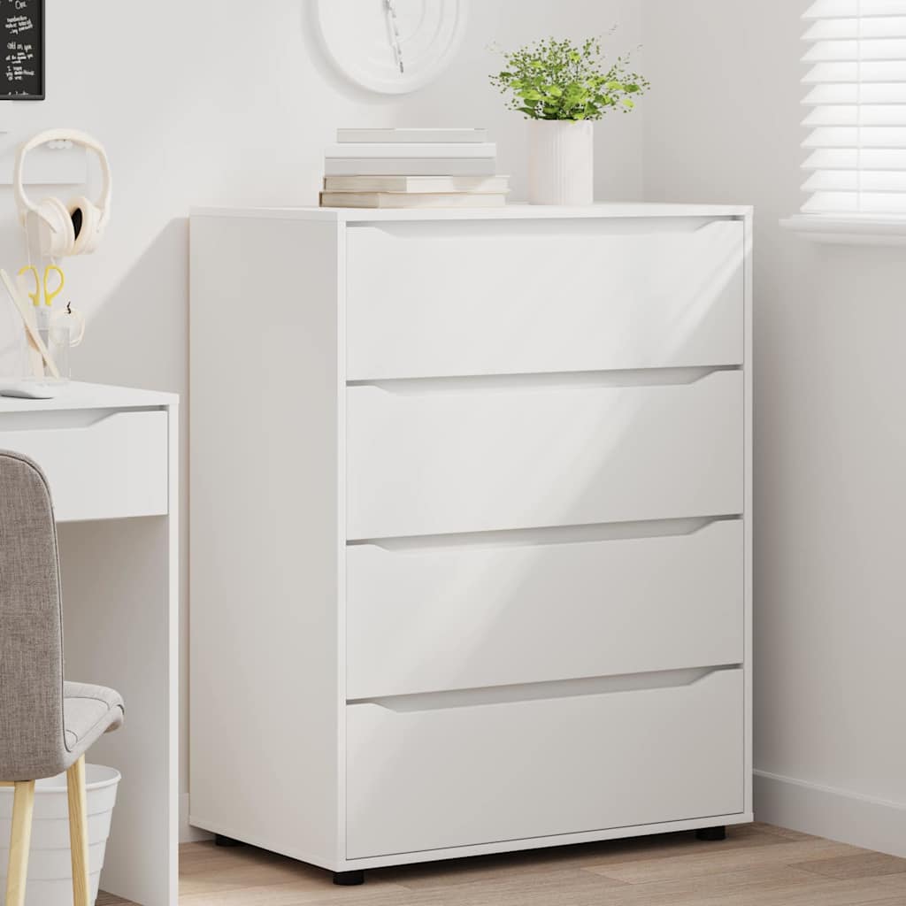 Opbevaringsskabe 2 pcs Hvid 80 x 48 x 105 cm Konstrueret træ