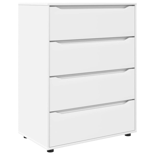 Opbevaringsskabe 80 x 48 x 105 cm Konstrueret træ Hvid