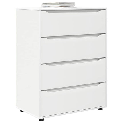 Opbevaringsskabe 80 x 48 x 105 cm Konstrueret træ Hvid