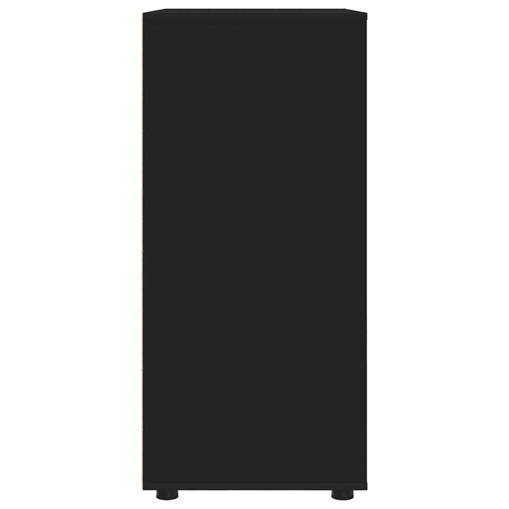 Opbevaringsskabe 2 pcs Sort 80 x 48 x 105 cm Konstrueret træ