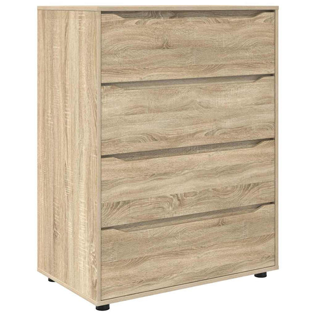 Opbevaringsskabe Sonoma eg 80 x 48 x 105 cm Konstrueret træ