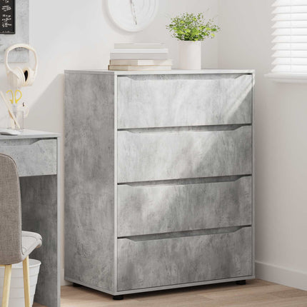 Opbevaringsskabe 80 x 48 x 105 cm Konstrueret træ Beton Grå