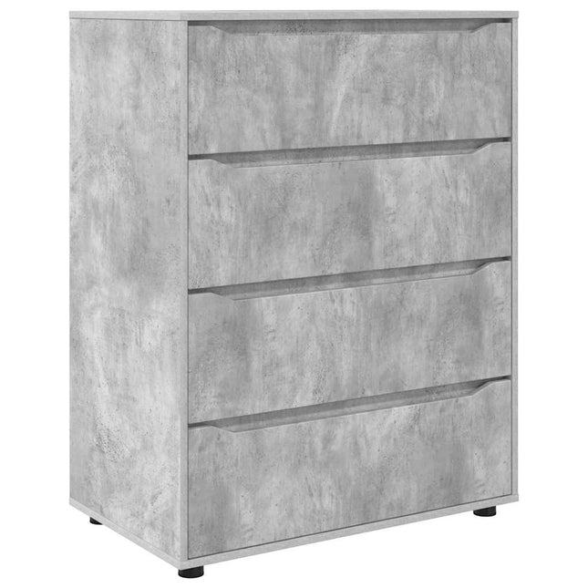 Opbevaringsskabe Beton Grå 80 x 48 x 105 cm Konstrueret træ