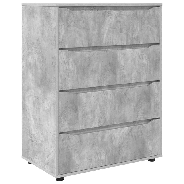 Opbevaringsskabe 80 x 48 x 105 cm Konstrueret træ Beton Grå