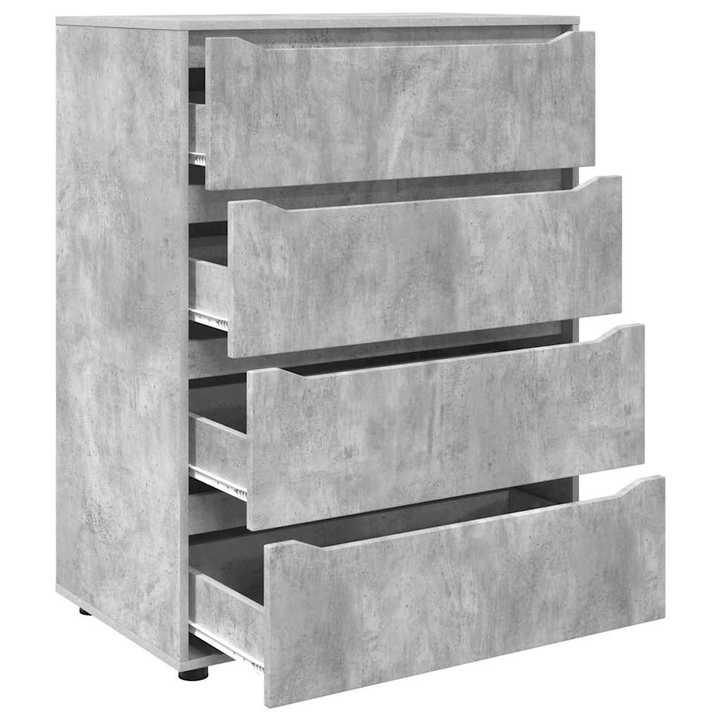 Opbevaringsskabe 2 pcs Beton Grå 80 x 48 x 105 cm