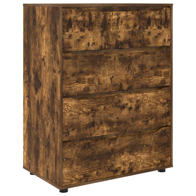 Opbevaringsskabe 80 x 48 x 105 cm Konstrueret træ Røget eg