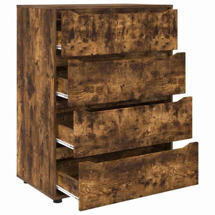 Opbevaringsskabe 80 x 48 x 105 cm Konstrueret træ Røget eg