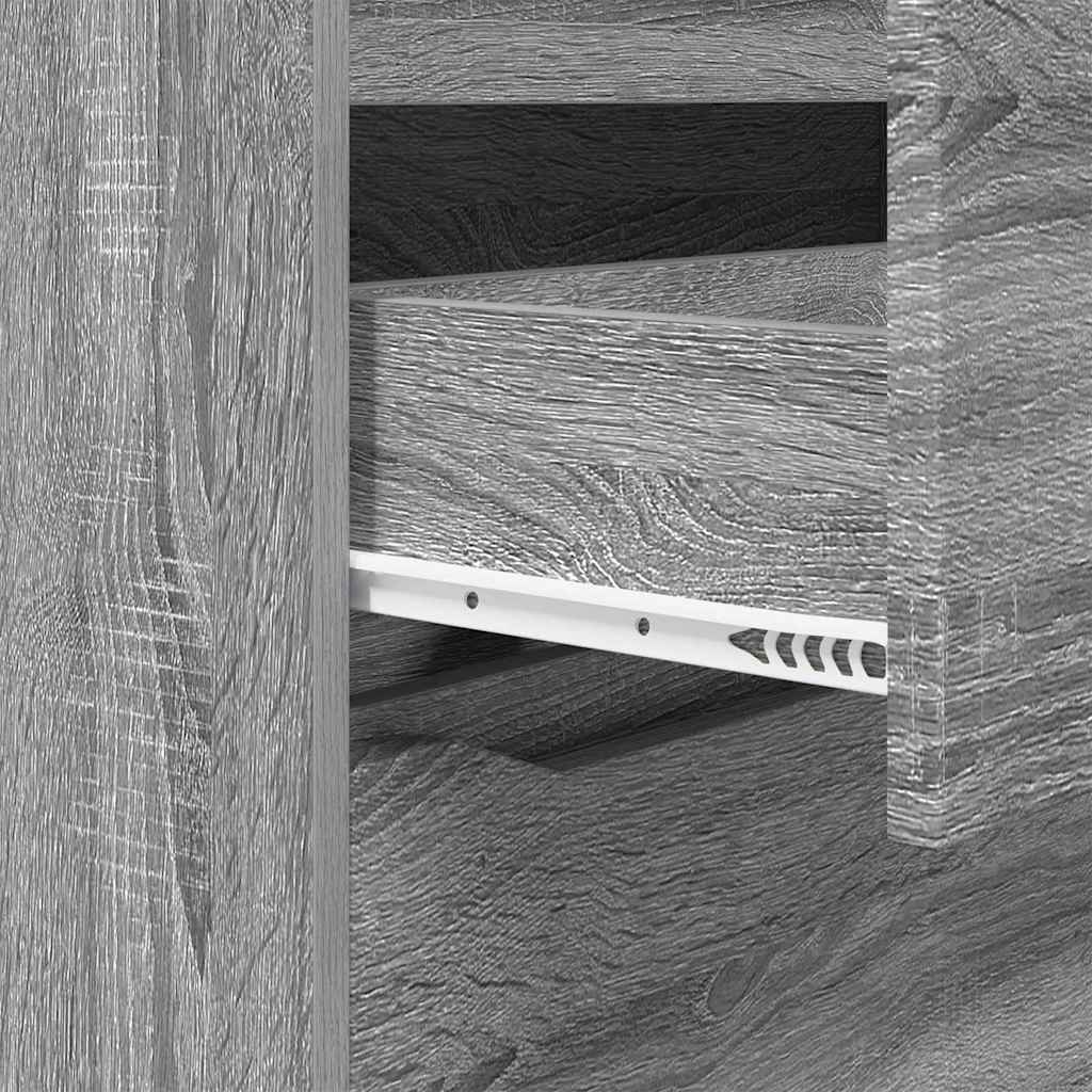 Opbevaringsskabe 2 pcs Grå Sonoma 80 x 48 x 105 cm