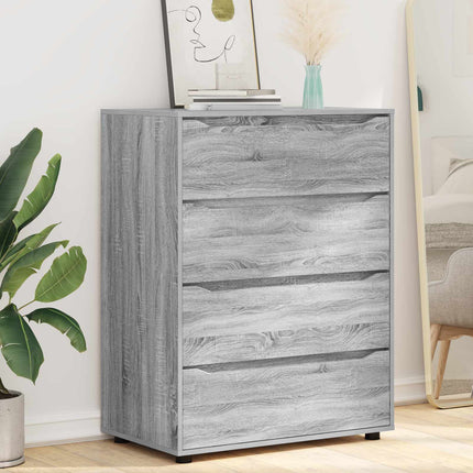 Opbevaringsskabe 80 x 48 x 105 cm Konstrueret træ Grå Sonoma