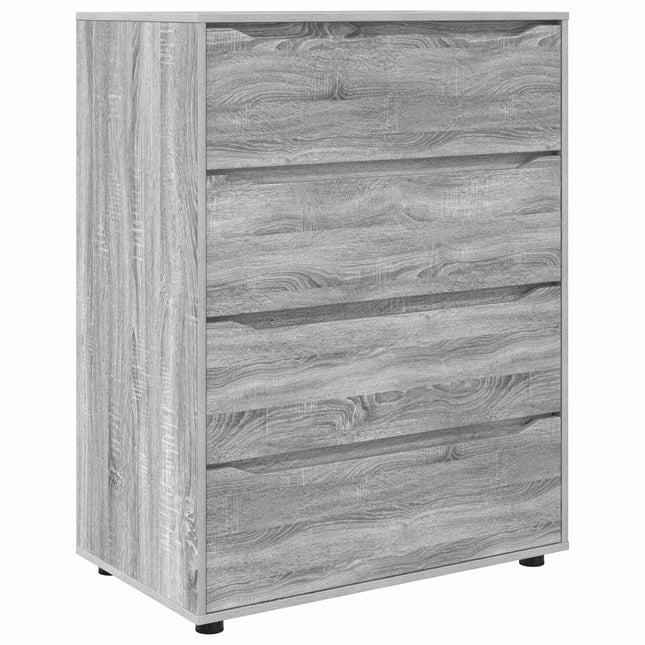 Opbevaringsskabe 80 x 48 x 105 cm Konstrueret træ Grå Sonoma