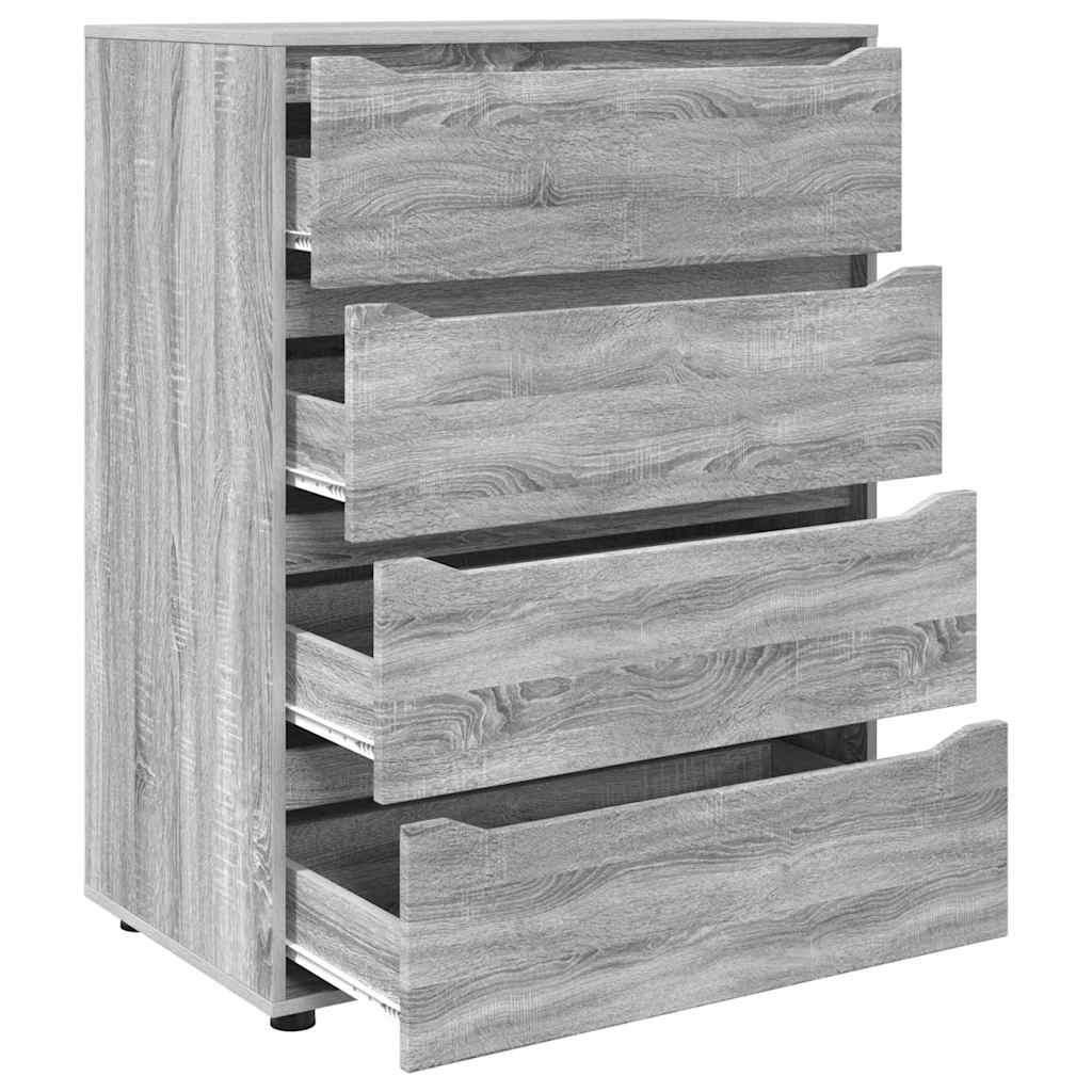 Opbevaringsskabe 2 pcs Grå Sonoma 80 x 48 x 105 cm