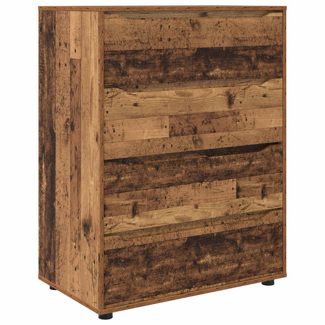 Opbevaringsskabe 80 x 48 x 105 cm Konstrueret træ Gammelt træ