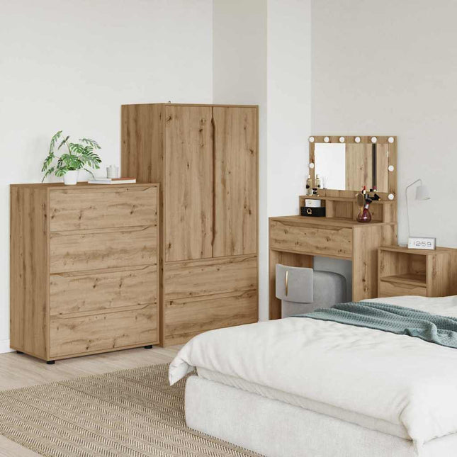 Opbevaringsskabe Artisan Egetræ 80 x 48 x 105 cm