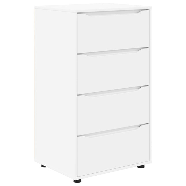 Opbevaringsskabe 60 x 48 x 105 cm Konstrueret træ Hvid