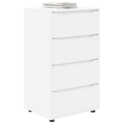 Opbevaringsskabe 60 x 48 x 105 cm Konstrueret træ Hvid