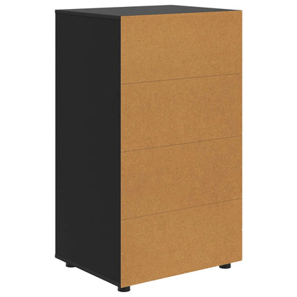 Opbevaringsskabe 60 x 48 x 105 cm Konstrueret træ Sort