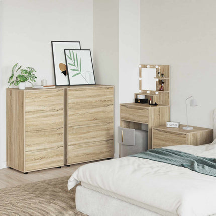 Opbevaringsskabe 60 x 48 x 105 cm Konstrueret træ Sonoma eg