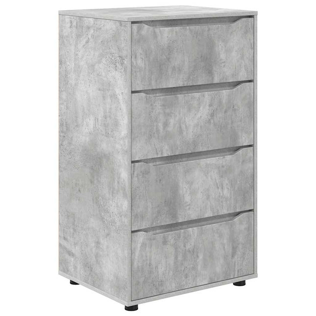Opbevaringsskabe Beton Grå 60 x 48 x 105 cm Konstrueret træ