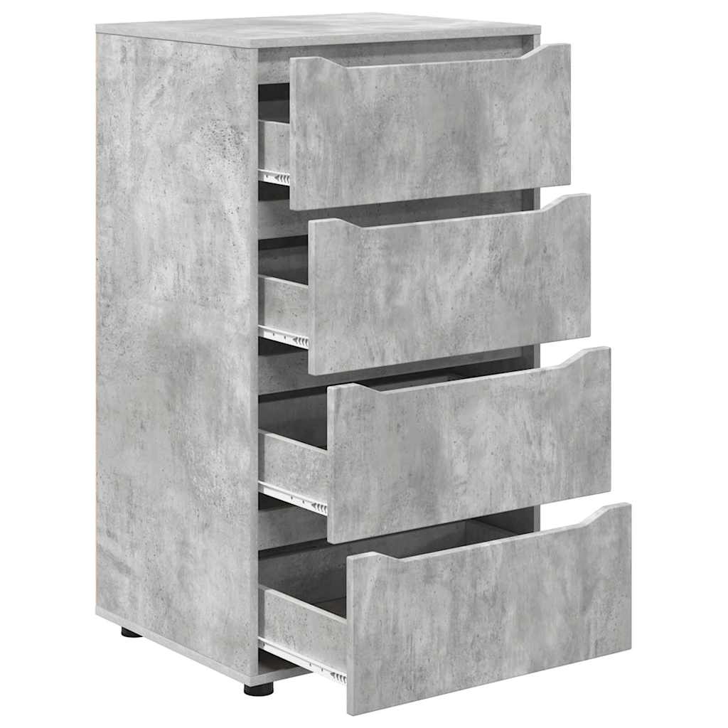 Opbevaringsskabe 2 pcs Beton Grå 60 x 48 x 105 cm