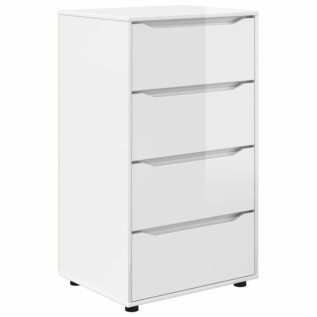 Opbevaringsskabe Høj gloss hvid 60 x 48 x 105 cm