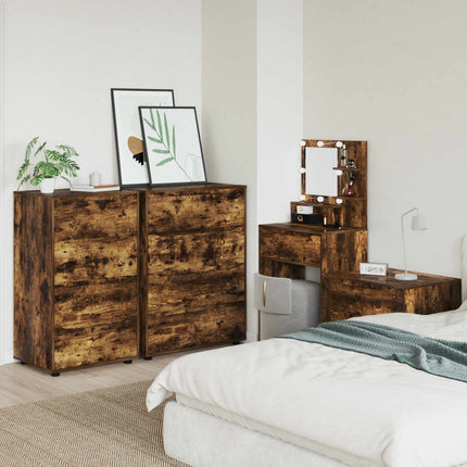 Opbevaringsskabe 60 x 48 x 105 cm Konstrueret træ Røget eg