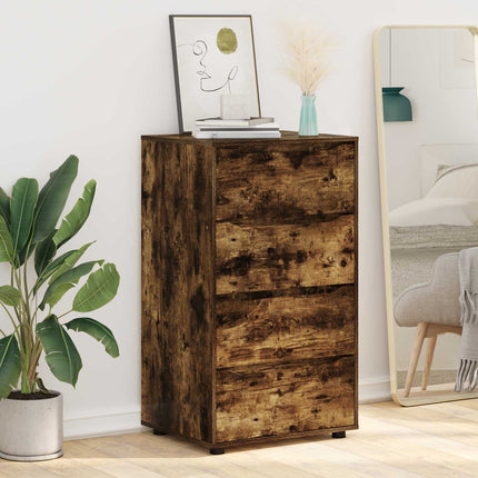 Opbevaringsskabe 60 x 48 x 105 cm Konstrueret træ Røget eg