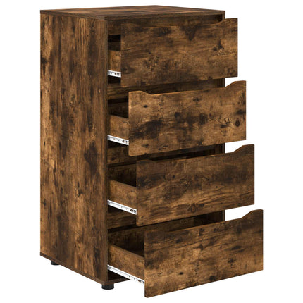 Opbevaringsskabe 60 x 48 x 105 cm Konstrueret træ Røget eg