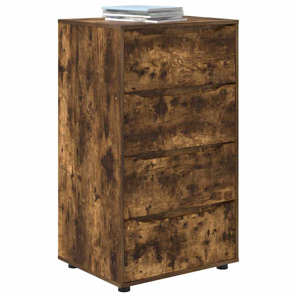 Opbevaringsskabe 2 pcs Røget eg 60 x 48 x 105 cm