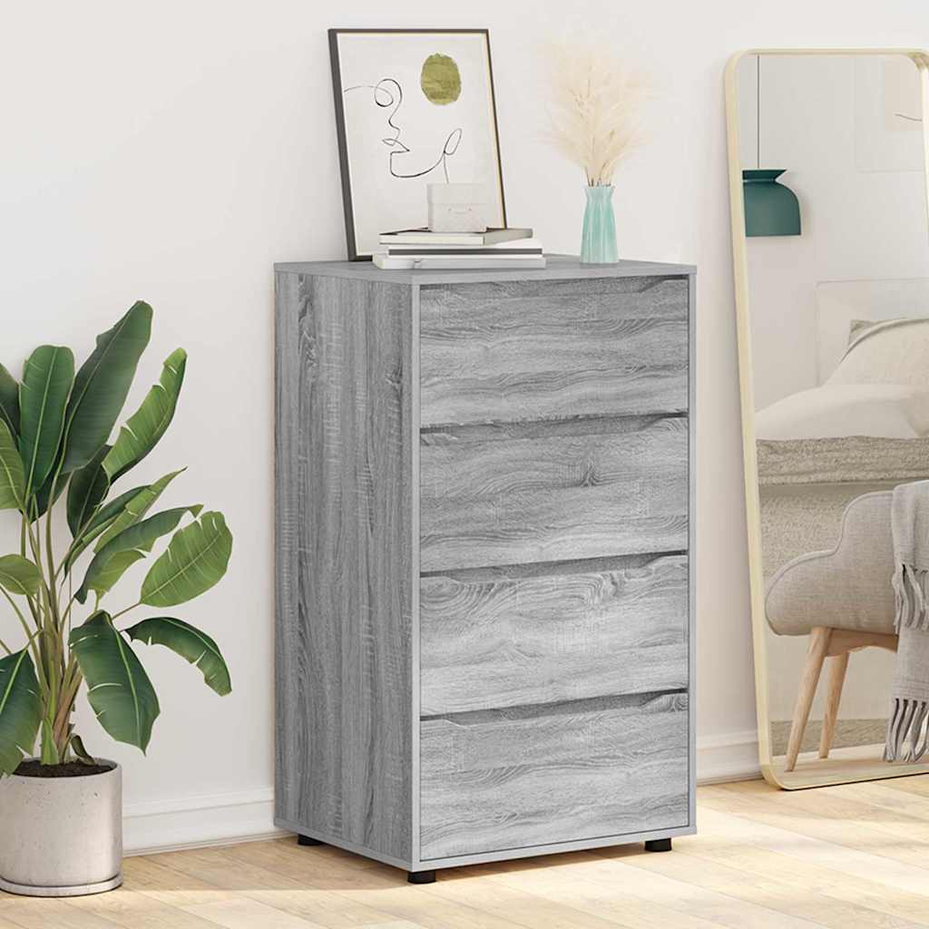 Opbevaringsskabe 2 pcs Grå Sonoma 60 x 48 x 105 cm