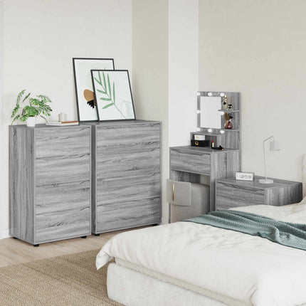 Opbevaringsskabe 60 x 48 x 105 cm Konstrueret træ Grå Sonoma