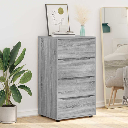Opbevaringsskabe 60 x 48 x 105 cm Konstrueret træ Grå Sonoma