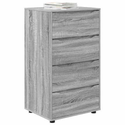 Opbevaringsskabe 60 x 48 x 105 cm Konstrueret træ Grå Sonoma