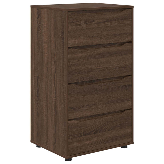 Opbevaringsskabe 60 x 48 x 105 cm Konstrueret træ Brun eg