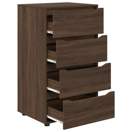 Opbevaringsskabe 60 x 48 x 105 cm Konstrueret træ Brun eg
