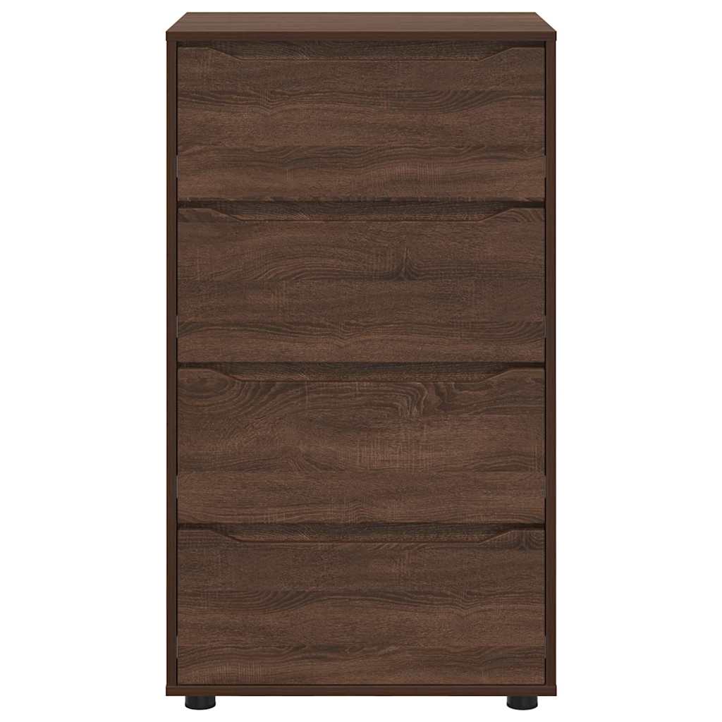 Opbevaringsskabe 2 pcs Brun eg 60 x 48 x 105 cm Konstrueret træ