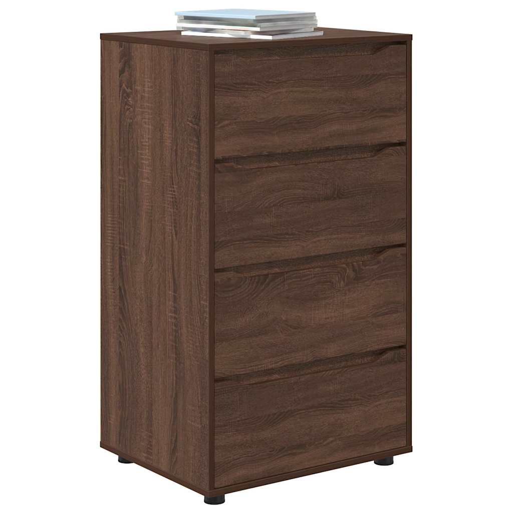 Opbevaringsskabe 2 pcs Brun eg 60 x 48 x 105 cm Konstrueret træ