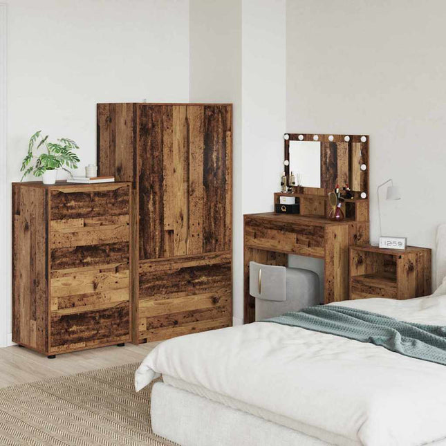 Opbevaringsskabe Gammelt træ 60 x 48 x 105 cm Konstrueret træ