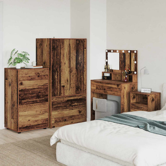 Opbevaringsskabe 60 x 48 x 105 cm Konstrueret træ Gammelt træ